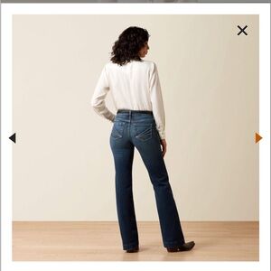 Ariat Women's Classic Blue Wide Leg Jeans